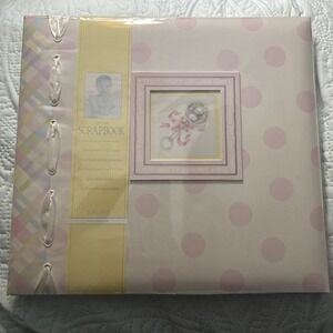 C.R. Gibson Deluxe Scrapbook Baby Girl 'Thank Heaven For Little Girls' NEW